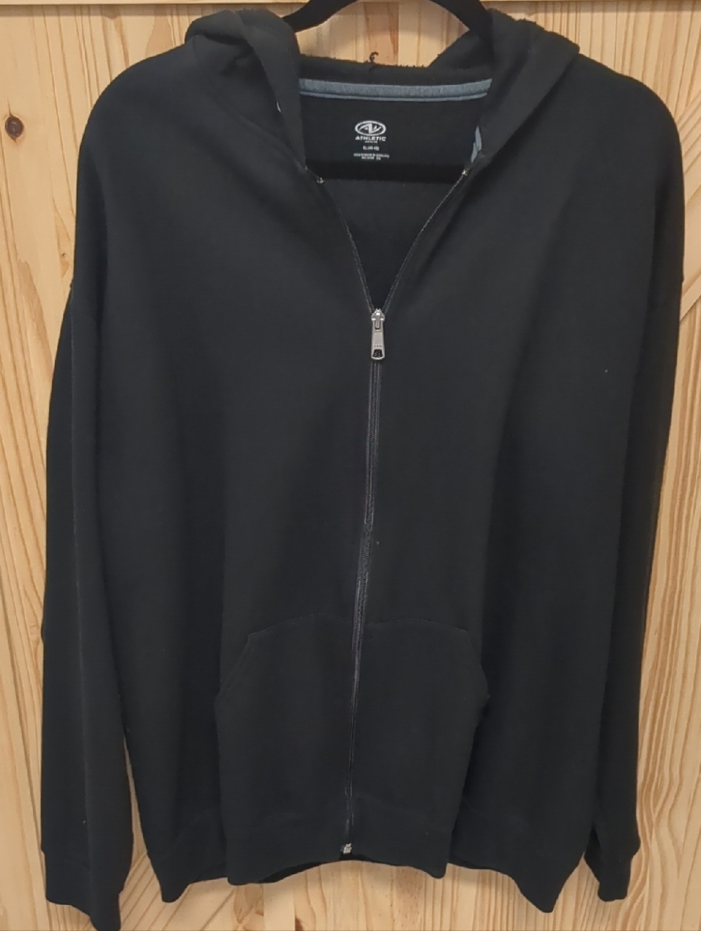 Athletic Works Black Men's Zip-Up Hoodie
